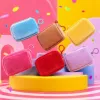 Candy-colored macaron coin purse, children's cute cartoon custom logo embroidered schoolbag, keychain pendant, hanging decoration, colorful suede coin purse, children's card case, fashionable small bag, trendy ladies' bag, multi-functional toy coin bag Application Scenario